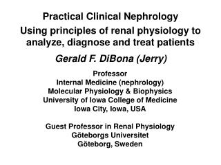 Practical Clinical Nephrology