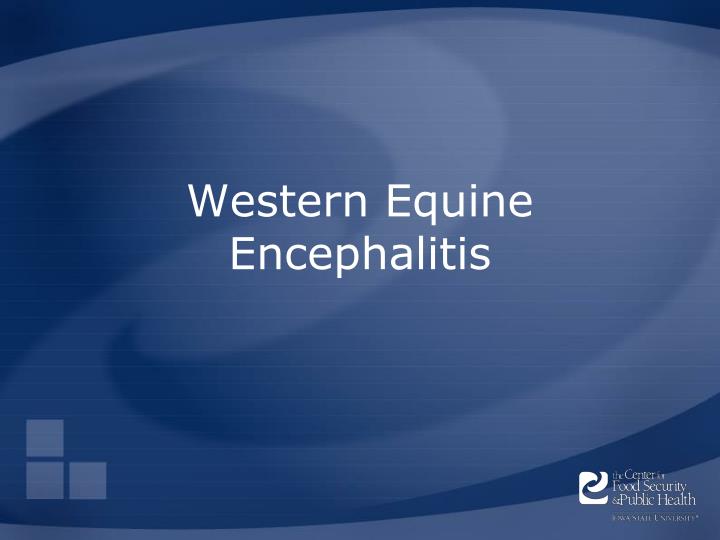 western equine encephalitis