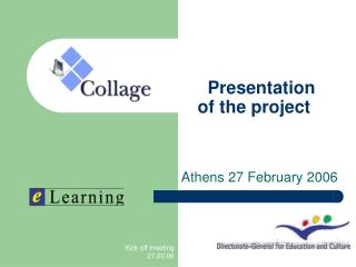 Presentation of the project