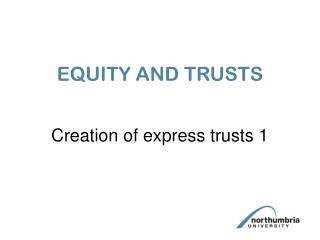 EQUITY AND TRUSTS