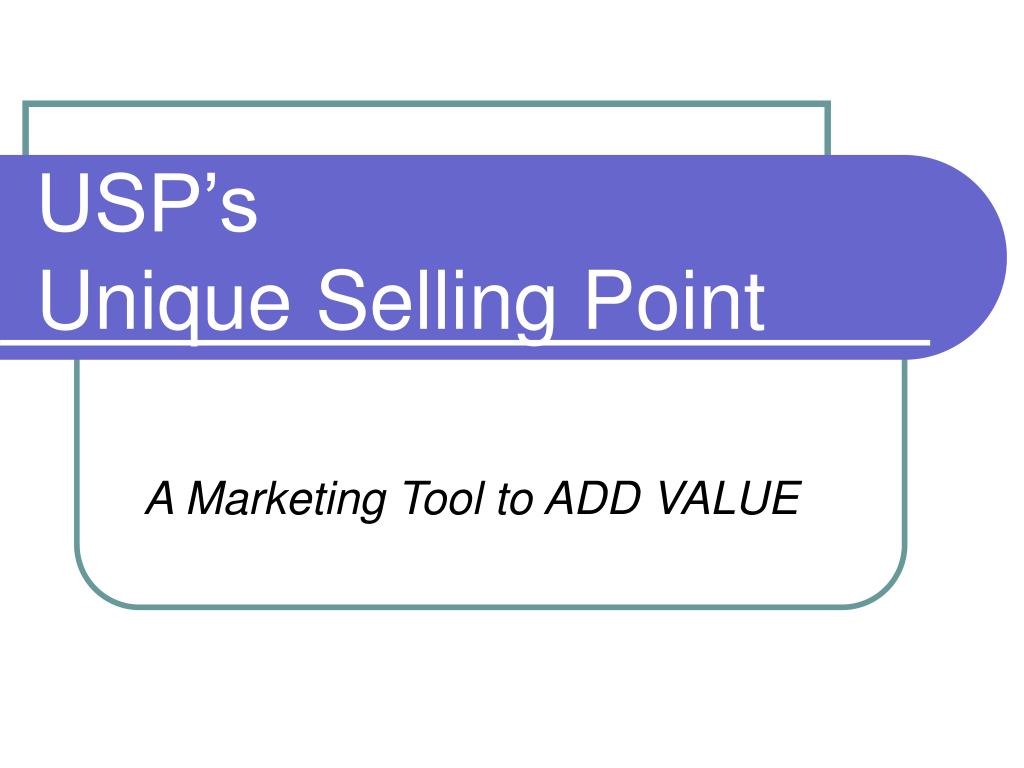 PPT - USP’s Unique Selling Point PowerPoint Presentation, free download ...