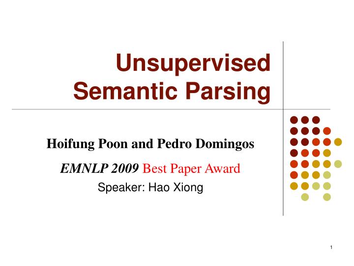 unsupervised semantic parsing