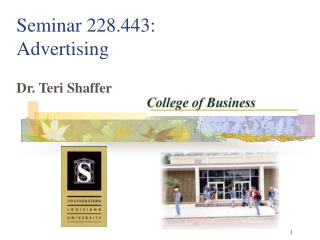 Seminar 228.443: Advertising