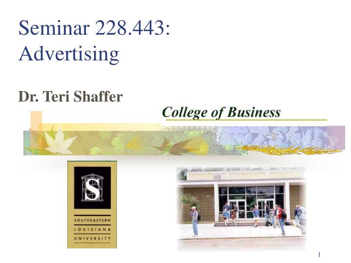 seminar 228 443 advertising