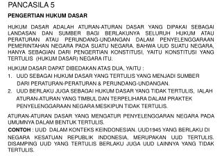 pancasila 5