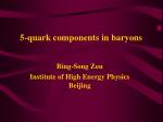 5-quark components in baryons - slide 1