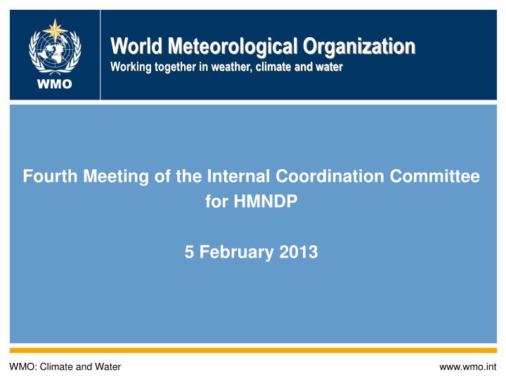 world meteorological organization working together in weather climate and water