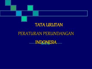 tata urutan