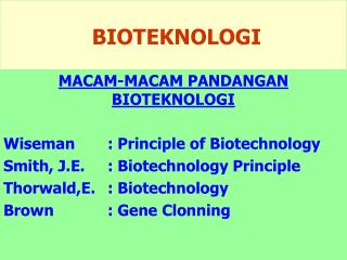 bioteknologi