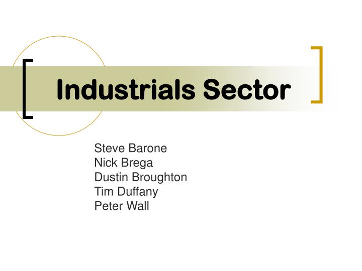 industrials sector