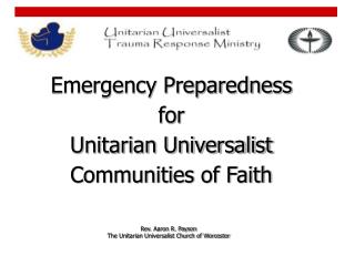 Emergency Preparedness for Unitarian Universalist Communities of Faith