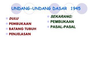 undang undang dasar 1945