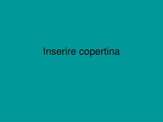 inserire copertina