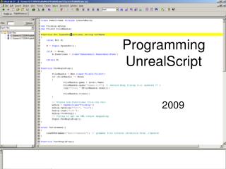 Programming UnrealScript