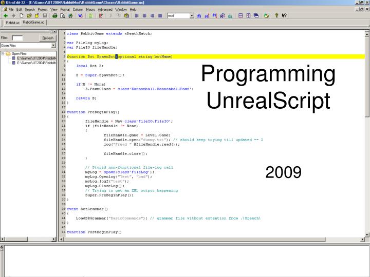 programming unrealscript