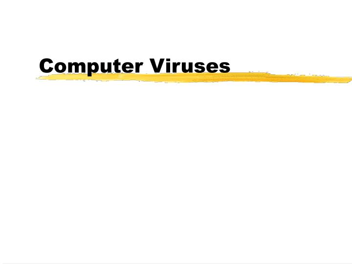 computer viruses