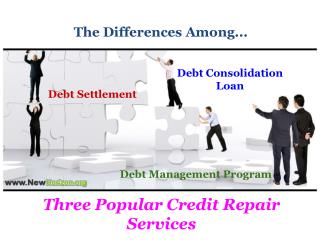 What Are The Differences Among Three Popular Credit Repair S