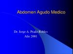 Abdomen Agudo Medico - slide 1