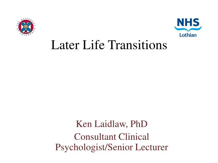later life transitions