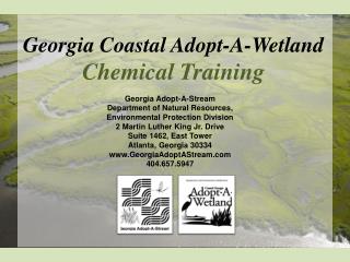 Georgia Coastal Adopt-A-Wetland Chemical Training