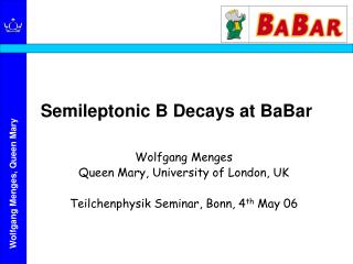Semileptonic B Decays at BaBar