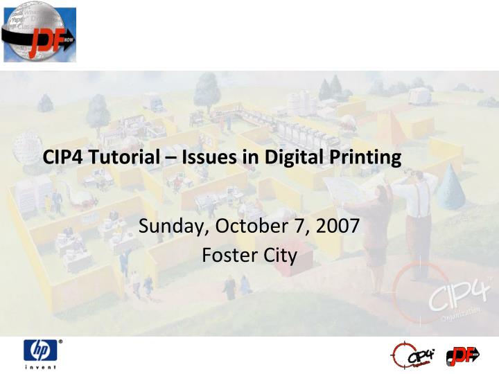 cip4 tutorial issues in digital printing