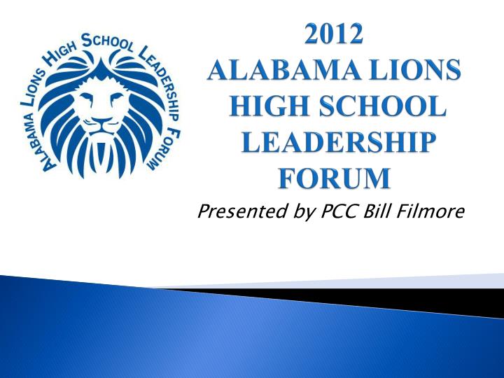 2012 alabama lions high school leadership forum