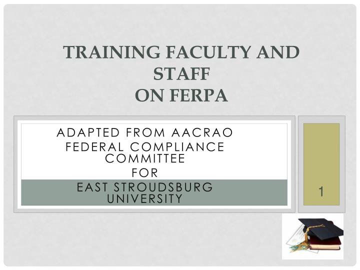 training faculty and staff on ferpa