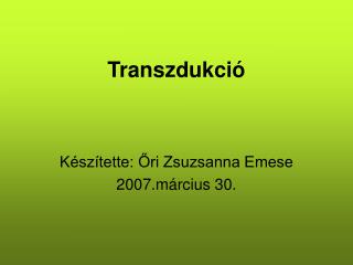 transzdukci