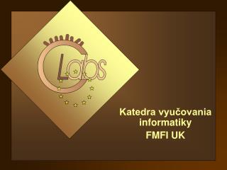 katedra vyu ovania informatiky fmfi uk