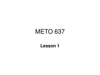 METO 637