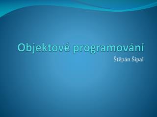 objektov programov n