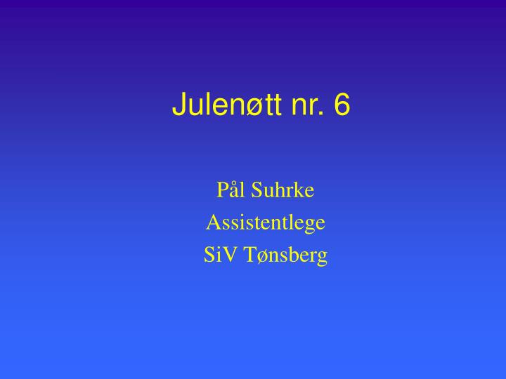 julen tt nr 6