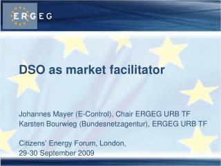 DSO as market facilitator