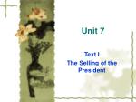Unit 7 - slide 1