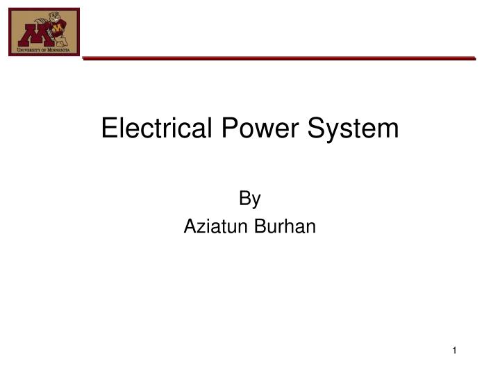 electrical power system