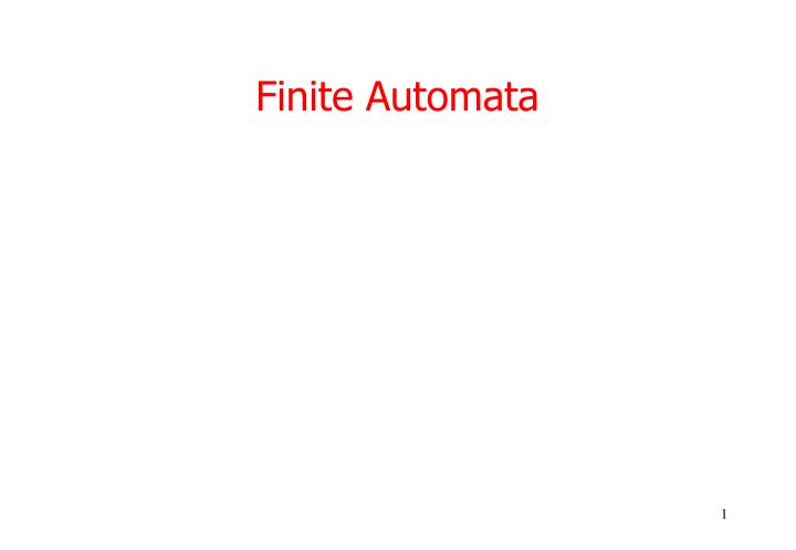 finite automata