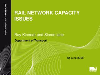 RAIL NETWORK CAPACITY ISSUES