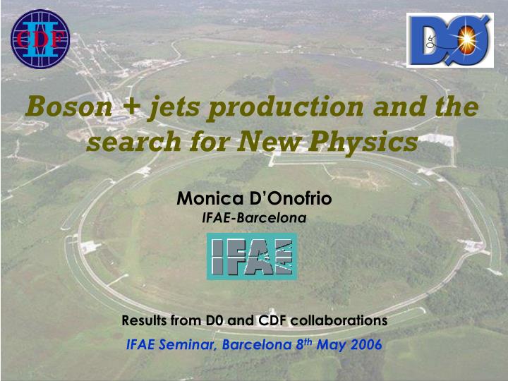 boson jets production and the search for new physics