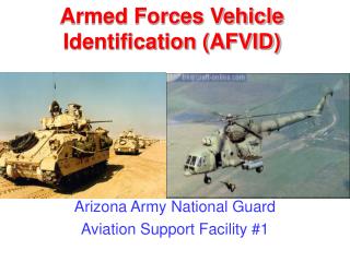 Armed Forces Vehicle Identification (AFVID)