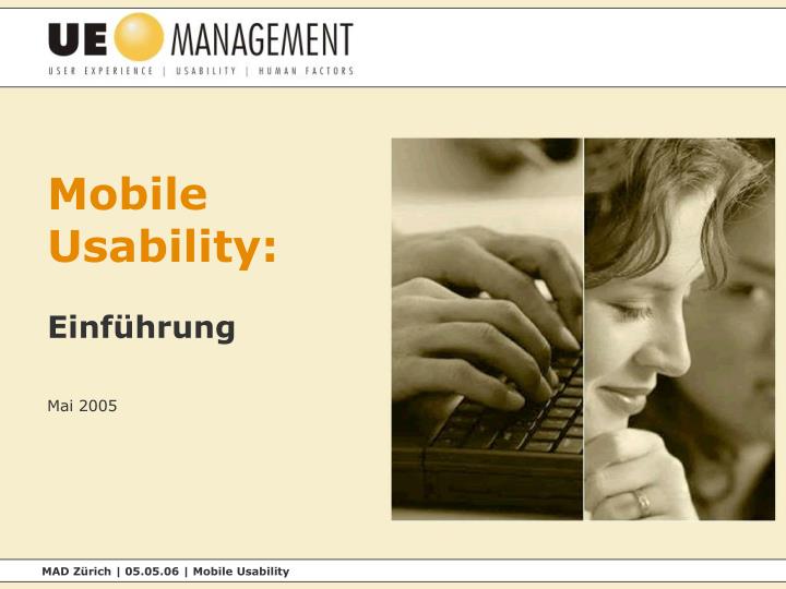 mobile usability einf hrung mai 2005