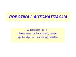 robotika i automatizacija