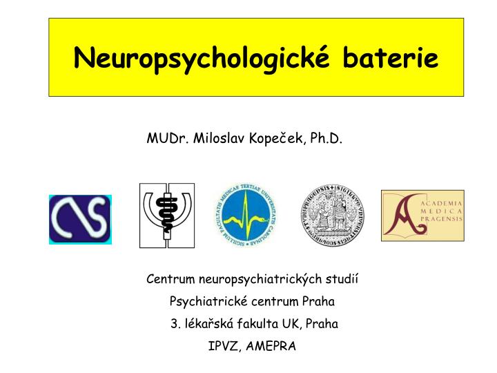 neuropsychologick baterie