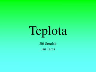 teplota