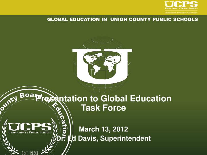 global education in union county public schools