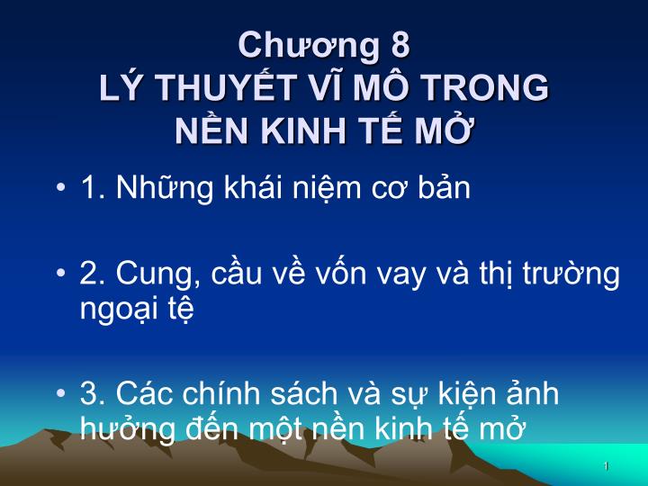 ch ng 8 l thuy t v m trong n n kinh t m