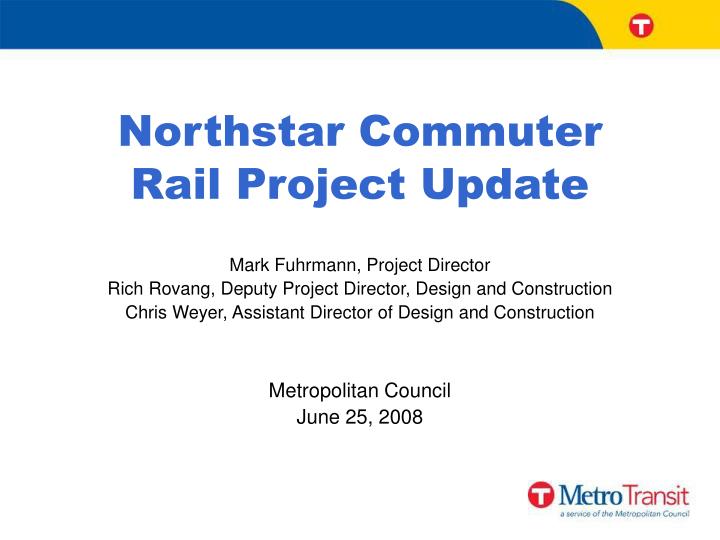 northstar commuter rail project update