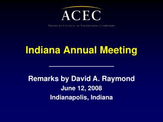 Indiana Annual Meeting
