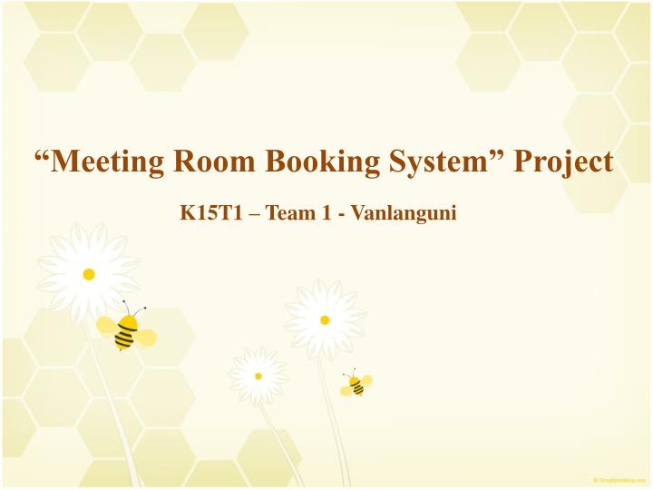 meeting room booking system project