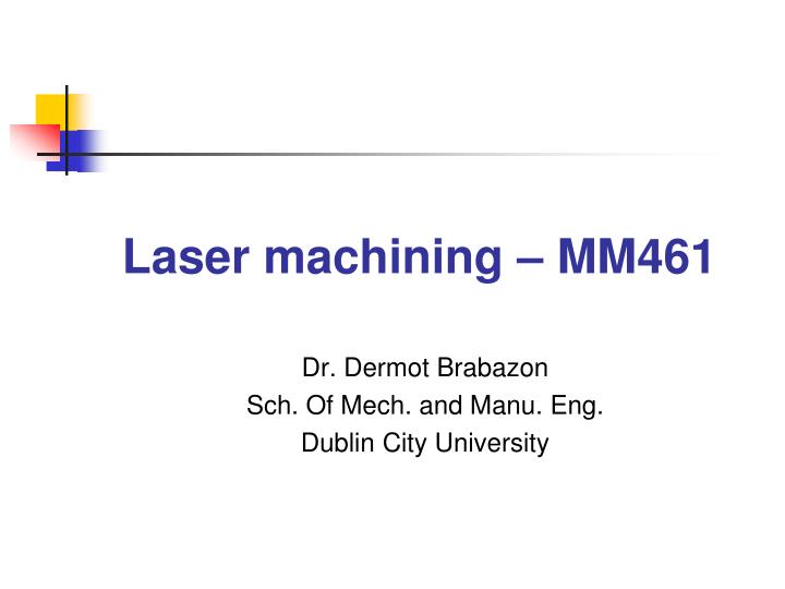 laser machining mm461